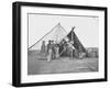 Dressed Beef Hanging in Tent During American Civil War-Stocktrek Images-Framed Photographic Print