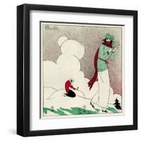 Dressed for Winter-null-Framed Art Print