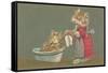 Dressed Kittens Bathing-null-Framed Stretched Canvas