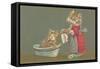 Dressed Kittens Bathing-null-Framed Stretched Canvas