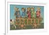 Dressed Kittens Go for a Hayride-null-Framed Premium Giclee Print