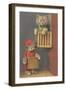 Dressed Kittens, Organ Grinder-null-Framed Art Print