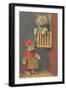 Dressed Kittens, Organ Grinder-null-Framed Art Print