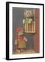 Dressed Kittens, Organ Grinder-null-Framed Art Print