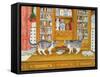 Dresser Cats-Ditz-Framed Stretched Canvas