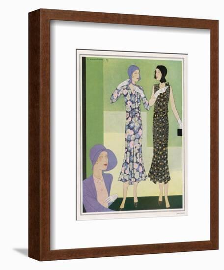 Dresses by Regny 1930-M. Haramboure-Framed Art Print