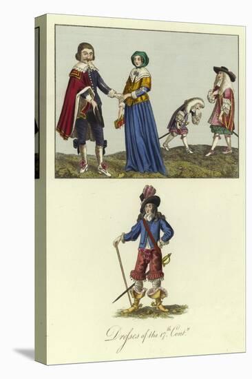 Dresses of the 17th Century-null-Stretched Canvas