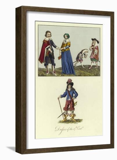 Dresses of the 17th Century-null-Framed Giclee Print