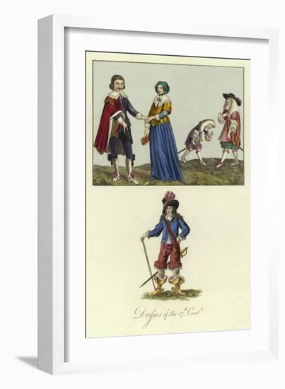 Dresses of the 17th Century-null-Framed Giclee Print