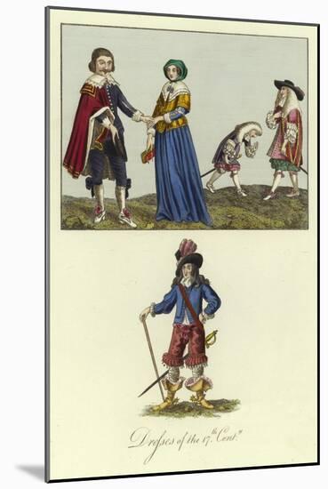Dresses of the 17th Century-null-Mounted Giclee Print