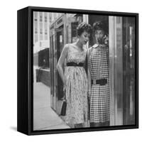 Dresses Stressing the Misplaced Belt-Nina Leen-Framed Stretched Canvas