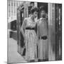 Dresses Stressing the Misplaced Belt-Nina Leen-Mounted Photographic Print