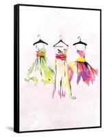 Dresses watercolor-OnRei-Framed Stretched Canvas