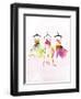 Dresses watercolor-OnRei-Framed Art Print