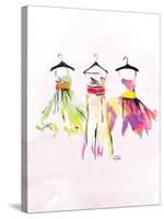 Dresses watercolor-OnRei-Stretched Canvas