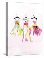 Dresses watercolor-OnRei-Stretched Canvas