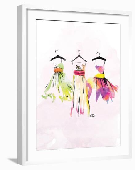 Dresses watercolor-OnRei-Framed Art Print