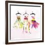 Dresses Watercolor-OnRei-Framed Art Print
