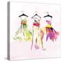 Dresses Watercolor-OnRei-Stretched Canvas