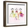 Dresses Watercolor-OnRei-Framed Art Print