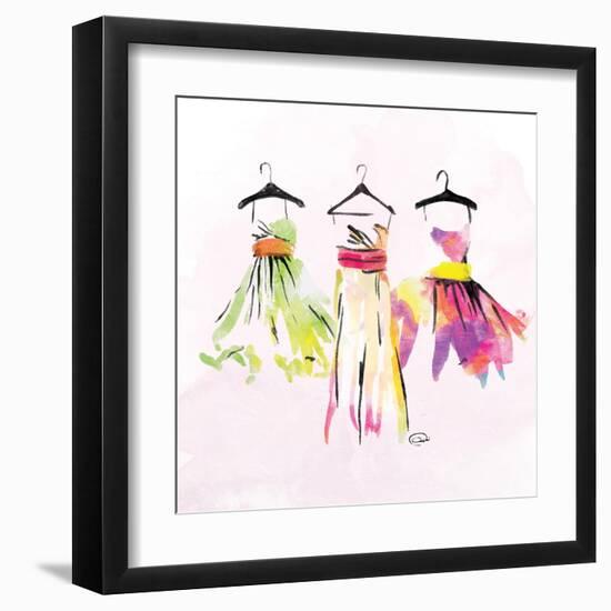 Dresses Watercolor-OnRei-Framed Art Print