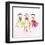 Dresses Watercolor-OnRei-Framed Art Print