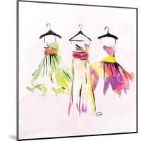 Dresses Watercolor-OnRei-Mounted Art Print