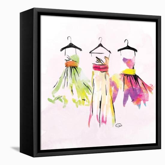 Dresses Watercolor-OnRei-Framed Stretched Canvas