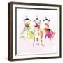 Dresses Watercolor-OnRei-Framed Art Print