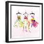 Dresses Watercolor-OnRei-Framed Art Print