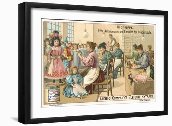 Dressing and Painting Dolls-null-Framed Giclee Print