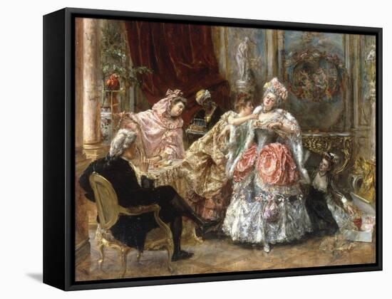 Dressing for the Ball-Eduardo Leon Garrido-Framed Stretched Canvas