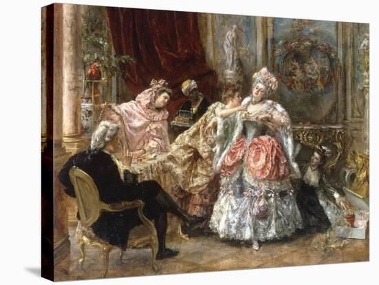 Dressing for the Ball-Eduardo Leon Garrido-Stretched Canvas