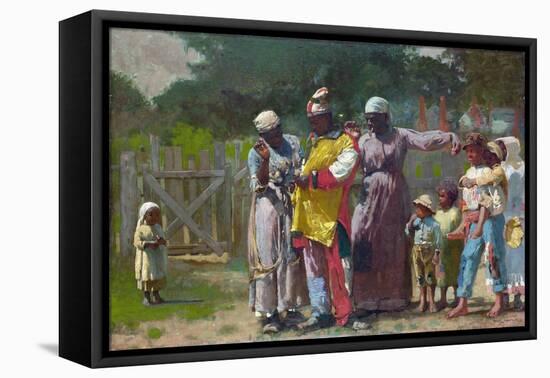 Dressing for the Carnival-Winslow Homer-Framed Stretched Canvas