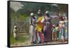 Dressing for the Carnival-Winslow Homer-Framed Stretched Canvas