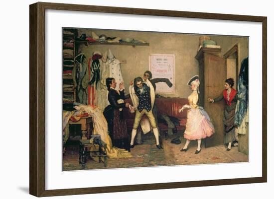 Dressing for the Masquerade-Eugen Von Blaas-Framed Giclee Print