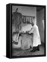 Dressing Meat for Sale, Rawmarsh, South Yorkshire, 1955-Michael Walters-Framed Stretched Canvas