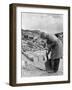 Dressing Slate at Trebarwith Slate Quarry, Cornwall, 1959-Michael Walters-Framed Photographic Print