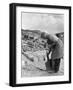 Dressing Slate at Trebarwith Slate Quarry, Cornwall, 1959-Michael Walters-Framed Photographic Print