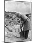 Dressing Slate at Trebarwith Slate Quarry, Cornwall, 1959-Michael Walters-Mounted Photographic Print