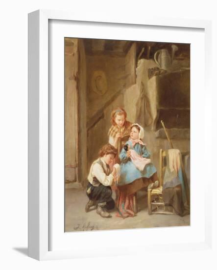 Dressing the Dolly-Joseph-Athanase Aufray-Framed Giclee Print