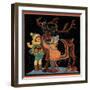 Dressing the Reindeer - Child Life, December 1925-Hazel Frazee-Framed Giclee Print