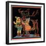 Dressing the Reindeer - Child Life, December 1925-Hazel Frazee-Framed Giclee Print