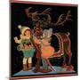 Dressing the Reindeer - Child Life, December 1925-Hazel Frazee-Mounted Giclee Print