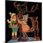 Dressing the Reindeer - Child Life-Hazel Frazee-Mounted Giclee Print