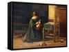Dressing Up the Doll-Edouard Alexandre Sain-Framed Stretched Canvas