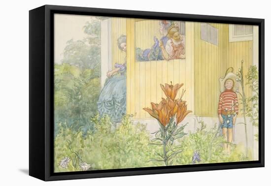 Dressing Up-Carl Larsson-Framed Stretched Canvas