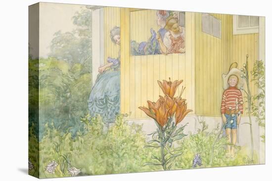 Dressing Up-Carl Larsson-Stretched Canvas