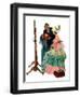 "Dressmaker", January 31,1931-Norman Rockwell-Framed Giclee Print