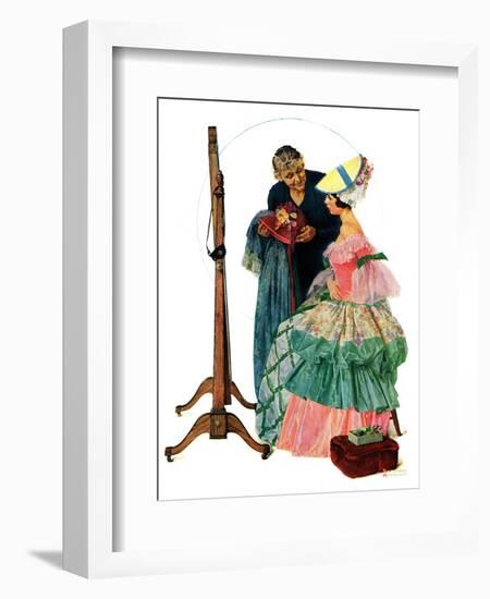 "Dressmaker", January 31,1931-Norman Rockwell-Framed Giclee Print